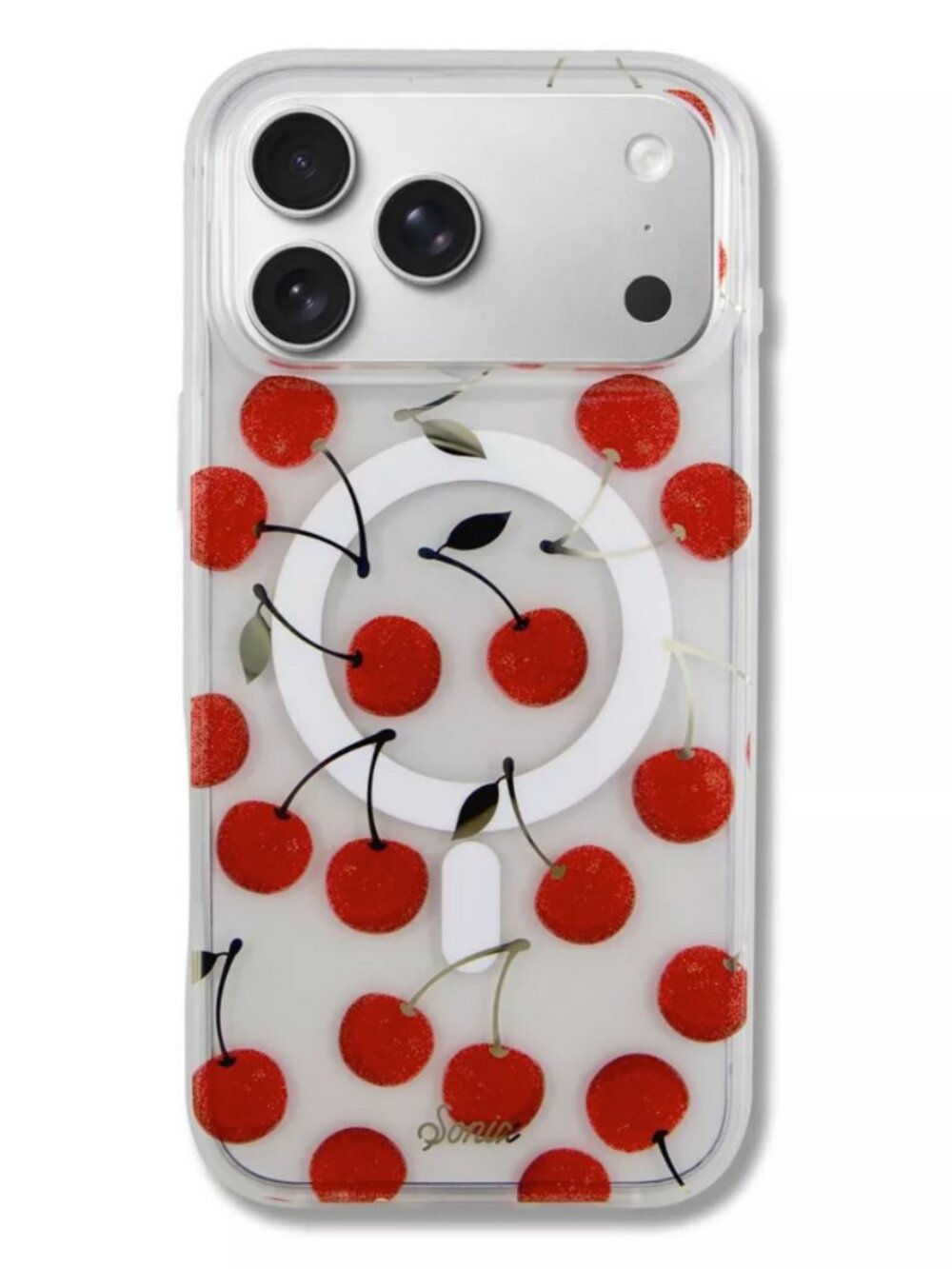 new- Sonix cherry iPhone 17 Pro Max MagSafe Phone Case cherries metallic